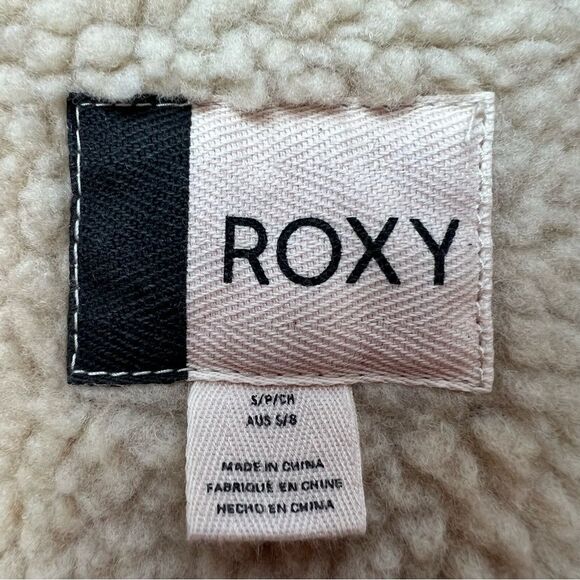 Roxy Desert Sands Sherpa-Lined Corduroy Jacket Size S - Picture 8 of 9